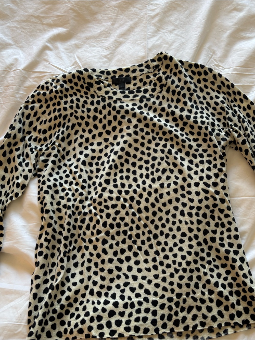 Vintage J. Crew Animal Print Wool-blend Sweater